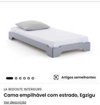 Cama empilhável com estrado, Egzigu NOVA