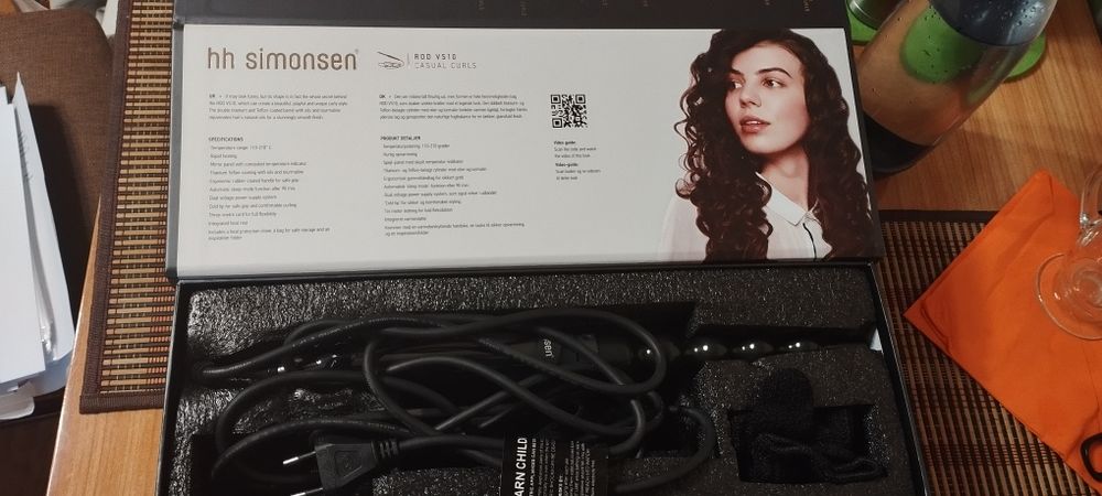 HH Simonsen ROD Curling Iron vs10, lokówka do włosów, 13,6 mm - 25 mm