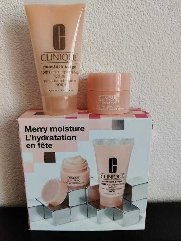 Clinique набір набор крем moisture surge та для очей all about eyes