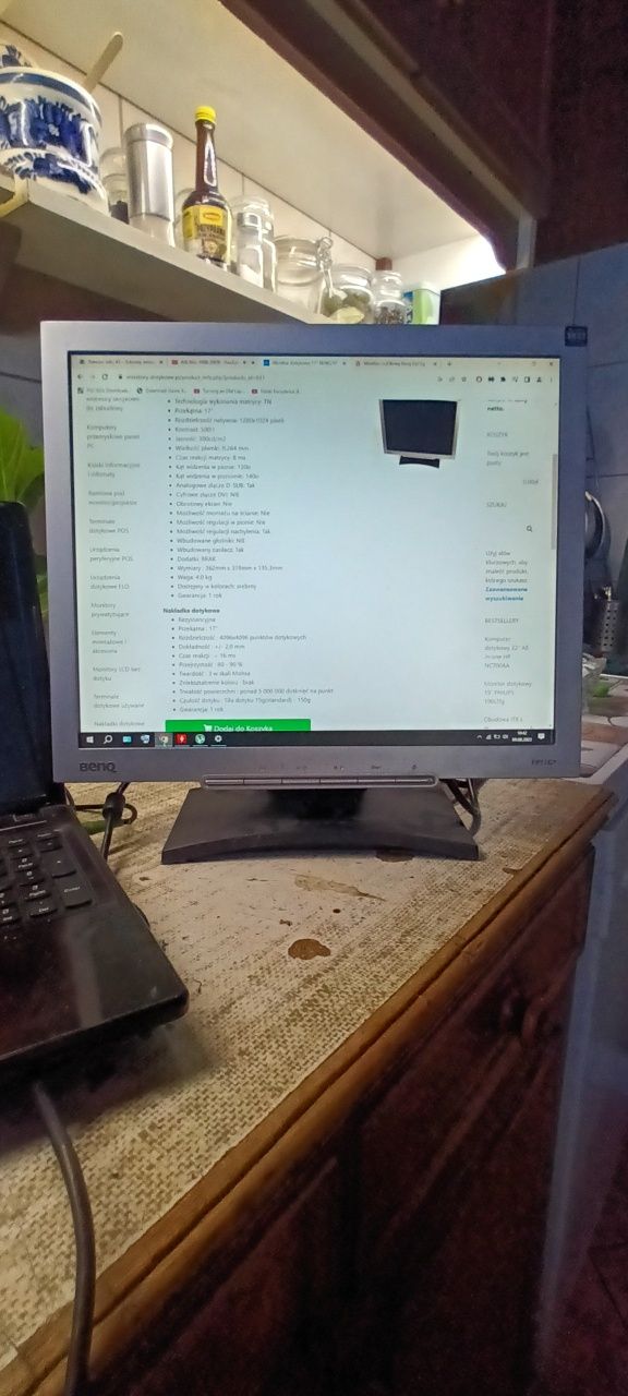 Monitory BenQ T705- 1szt. FP71G-1szt zamienię za części do pc
