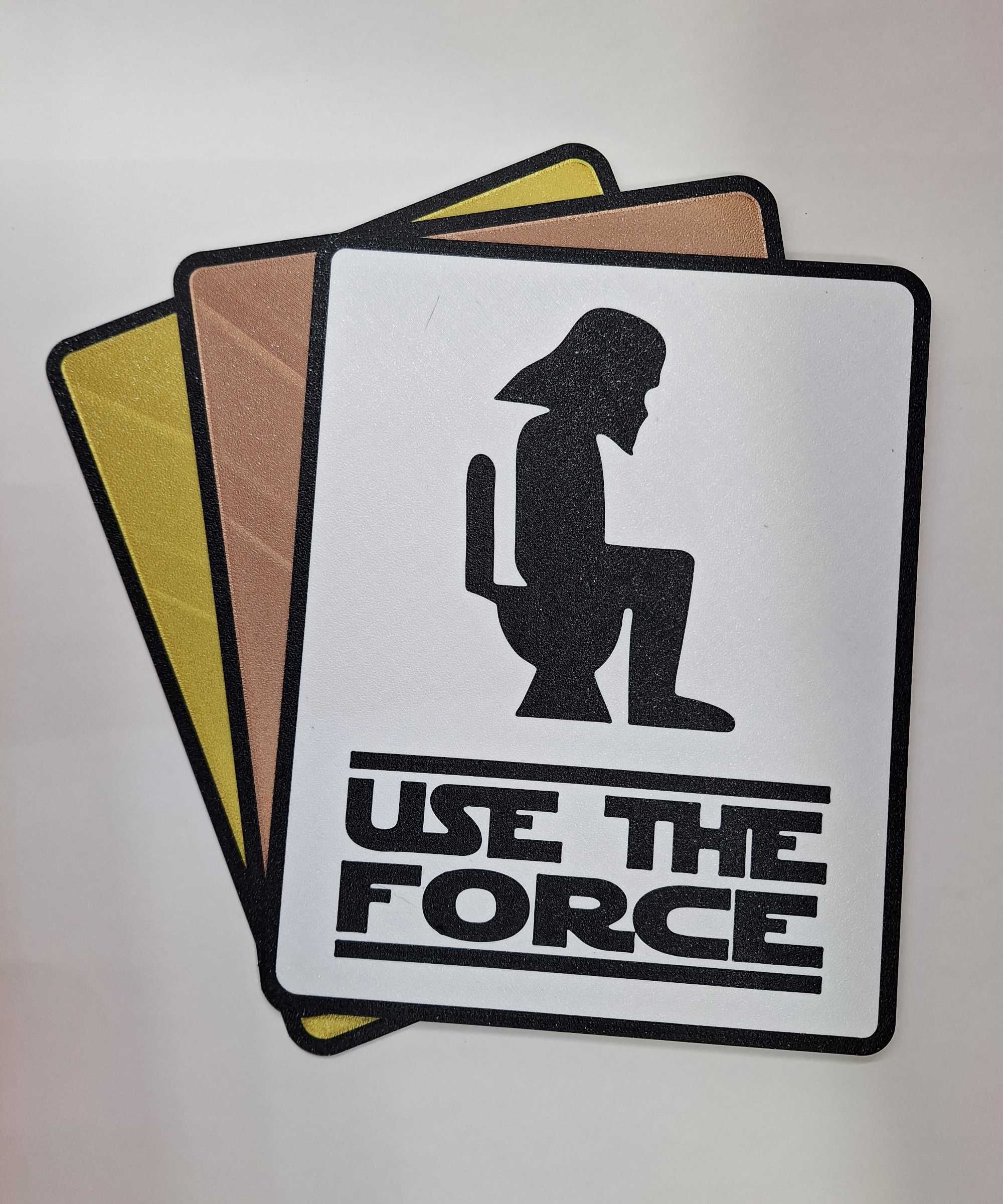 Placas "Use The Force", feitas em impressoras 3D