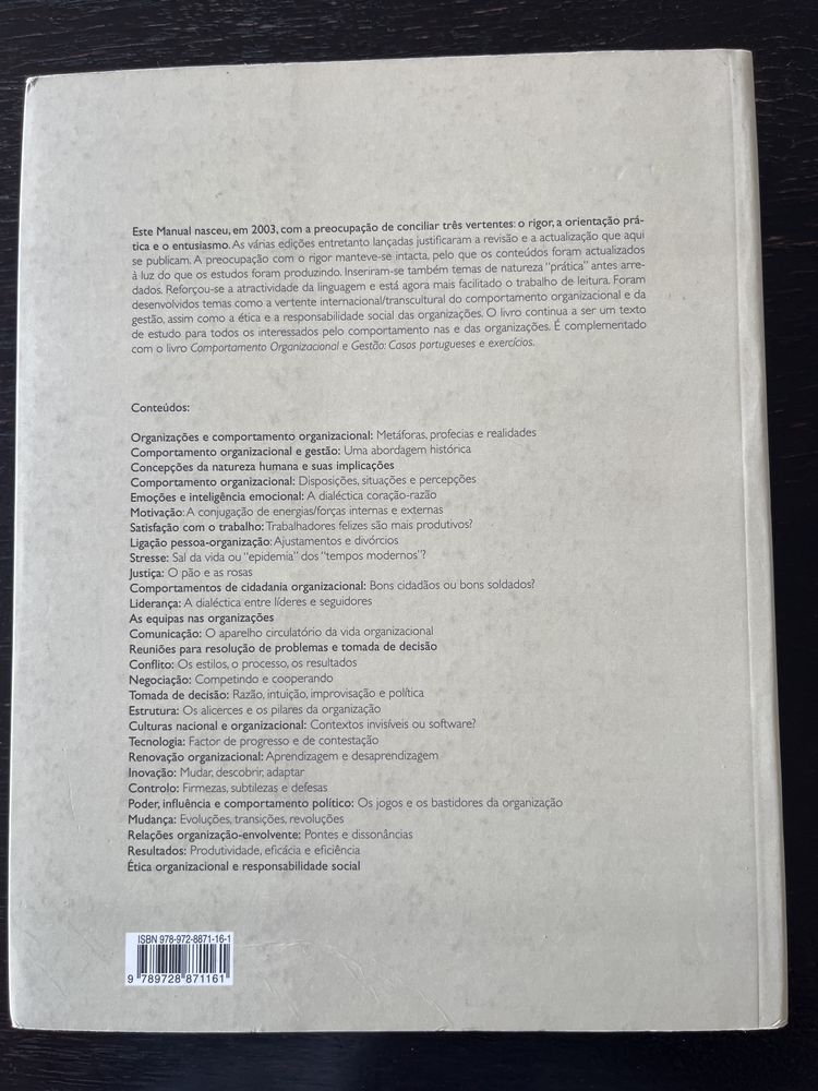Manual de Comportamento Organizacional e Geatao