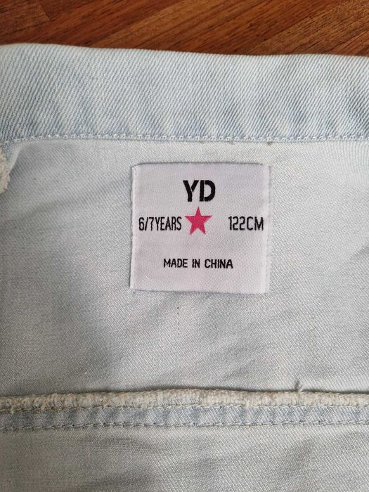 Katana jeansowa dla dziewczynki 6 -7 lat, rozm. 122