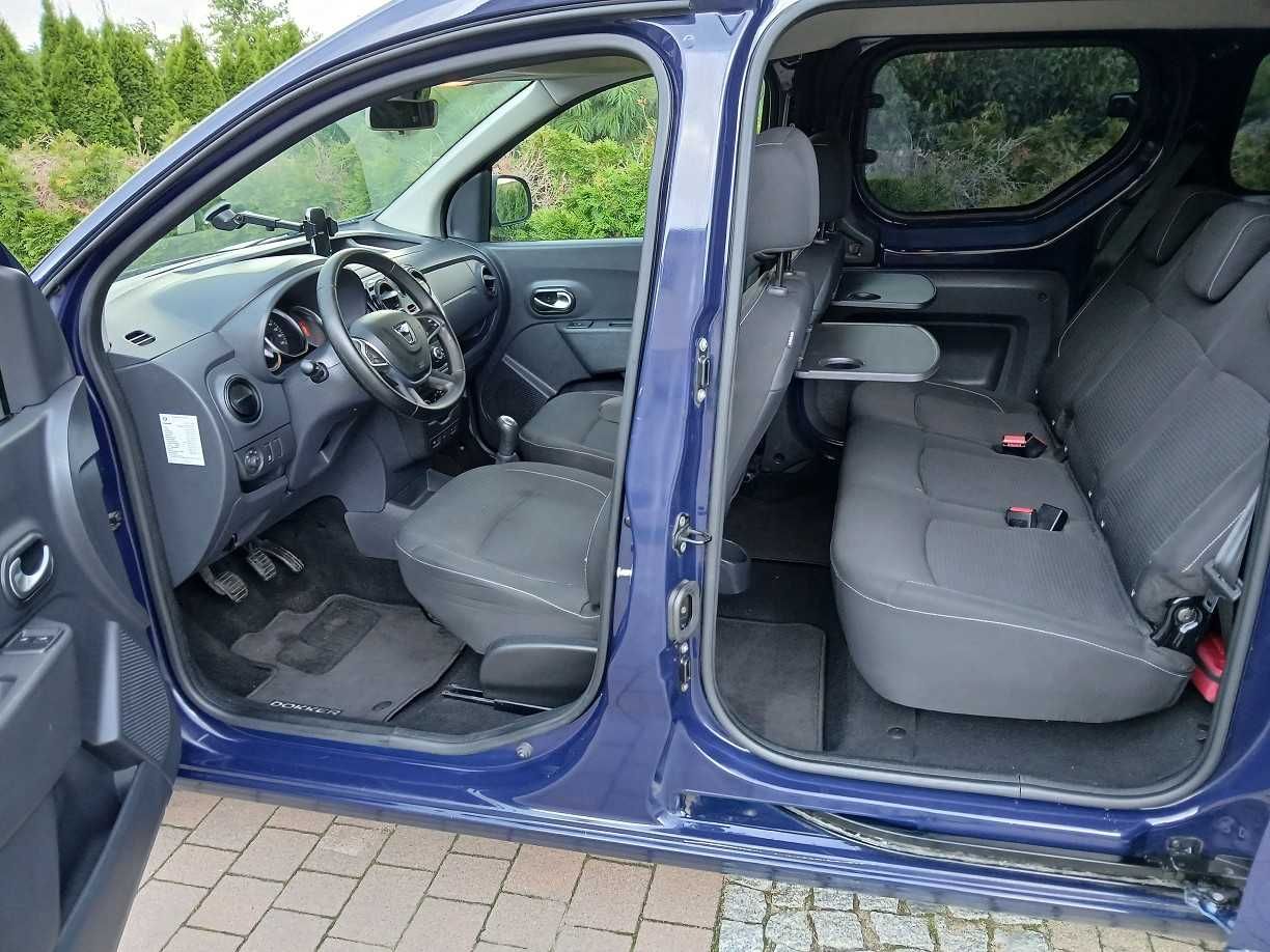 DACIA DOKKER 2017 LIFT 1.2 benzyna 5-osob. Klima HAK lekko uszkodzony