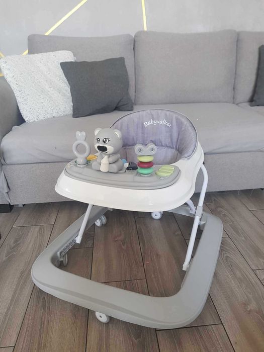 Chodzik dla dziecka MIŚ , miękkie oparcie, zabawki