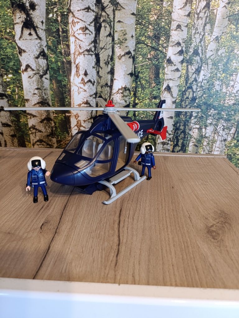 Playmobil helikopter policyjny.