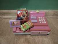 Kasa fiskalna dla lalki Barbie produkty koszyk karta płatnicza