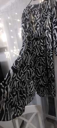 Nasty Gal Sukienka Maxi zebra xxxl 48