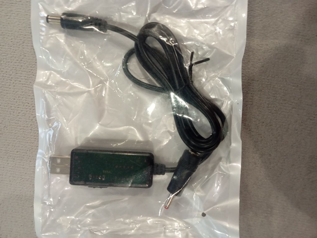 Кабель  для роутера  с преобразователем 5V → 9V/12V