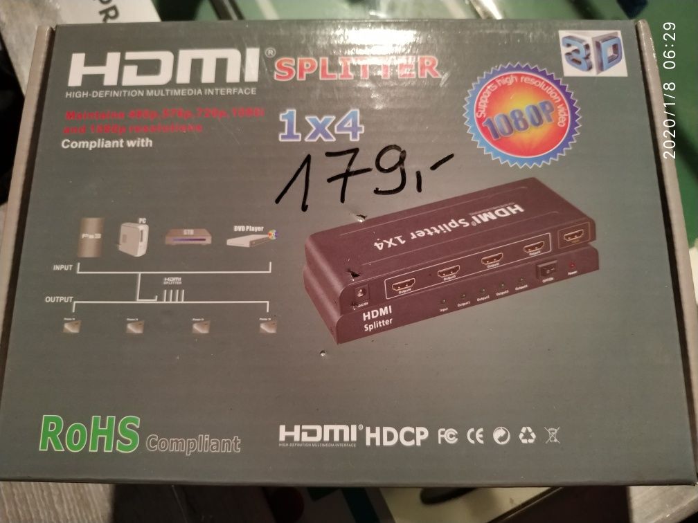 Splitter HDMI rozdzielacz sygnału