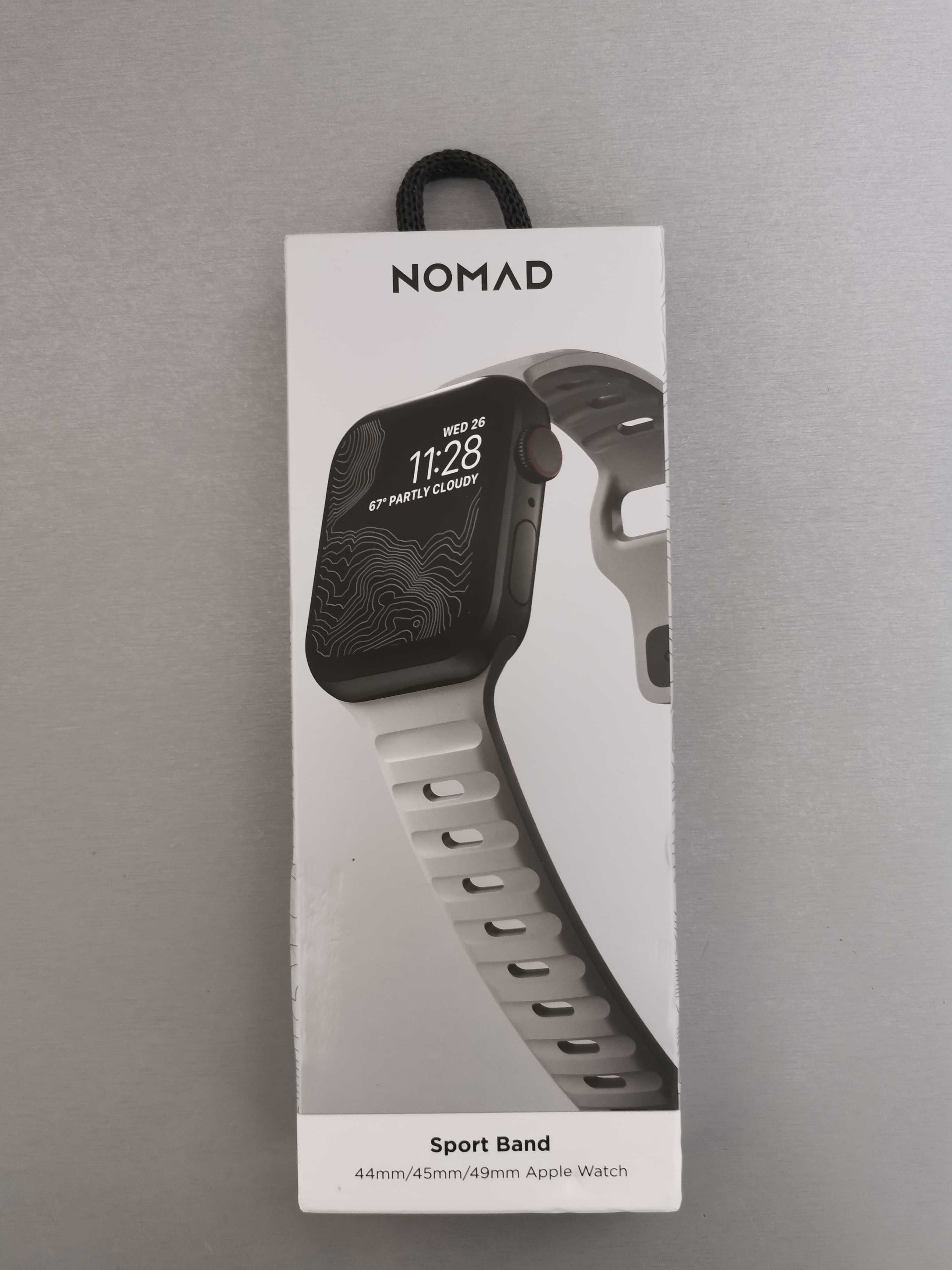 pasek do Apple Watch Sport Band szary (NOWY) 44mm 45mm 49mm