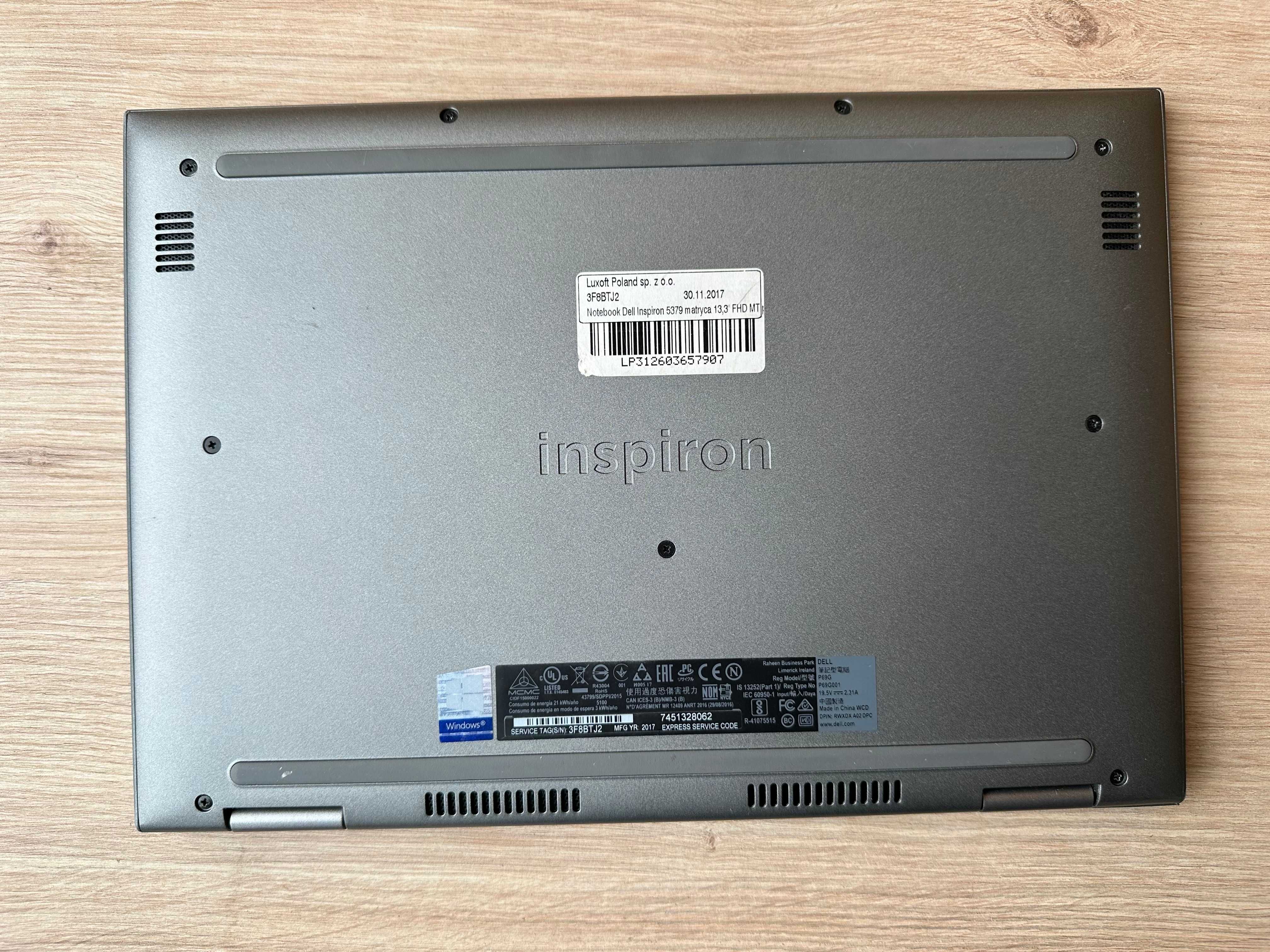 Ноутбук Dell Inspiron 13 5368 i7 6500U DDR4 8Gb SSD 250Gb