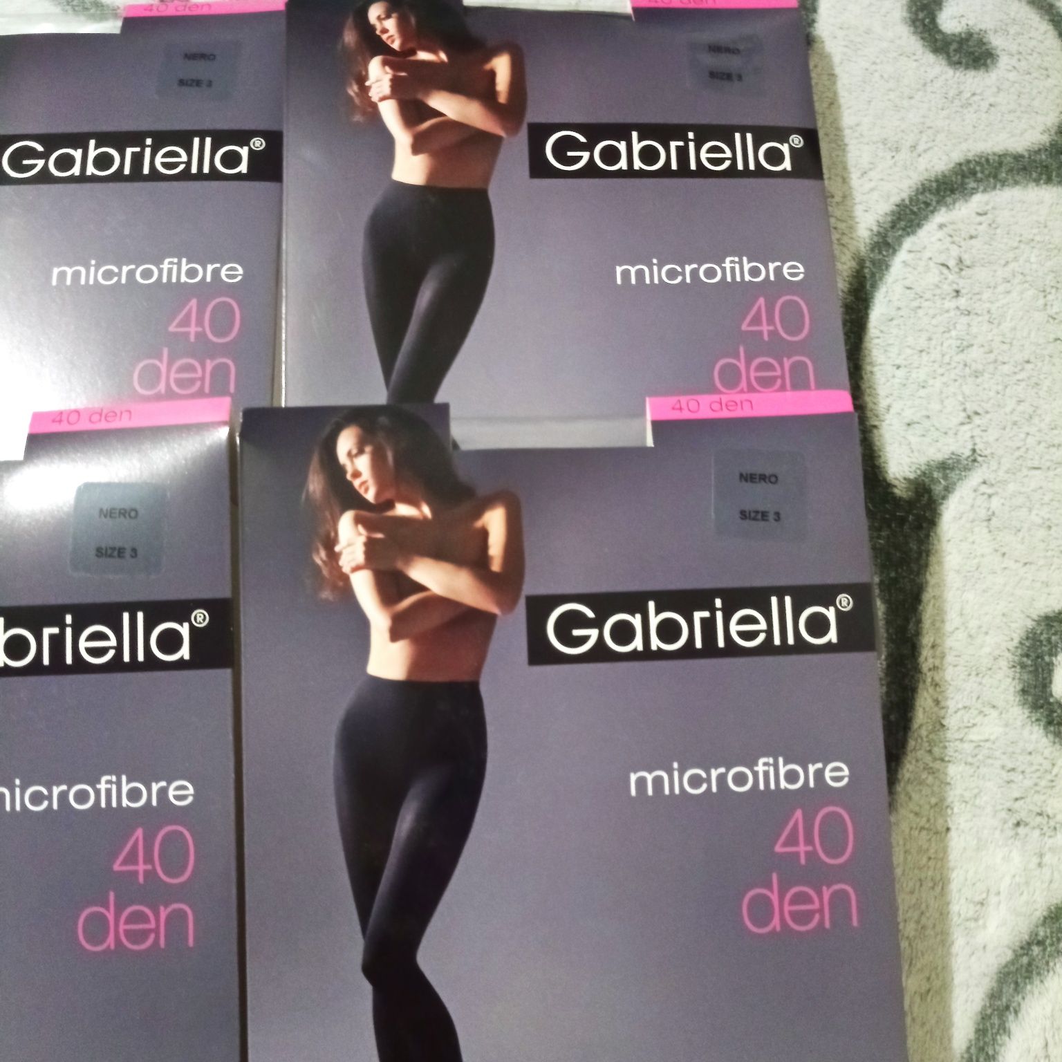 4 szt rajstop z mikrofibry 40 den Nero Gabriella rozmiar 3