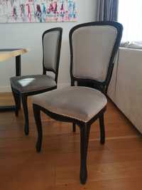 6 tapicerowanych krzeseł