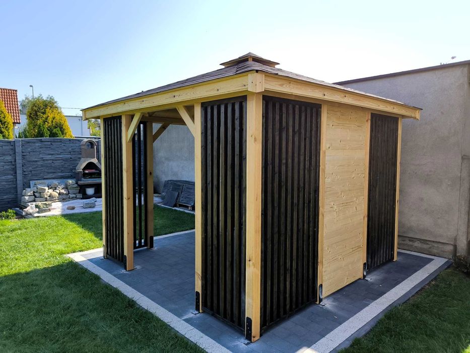 Altana ogrodowa 3m x 3m Altanka drewniana nowoczesna Domek - PRODUCENT