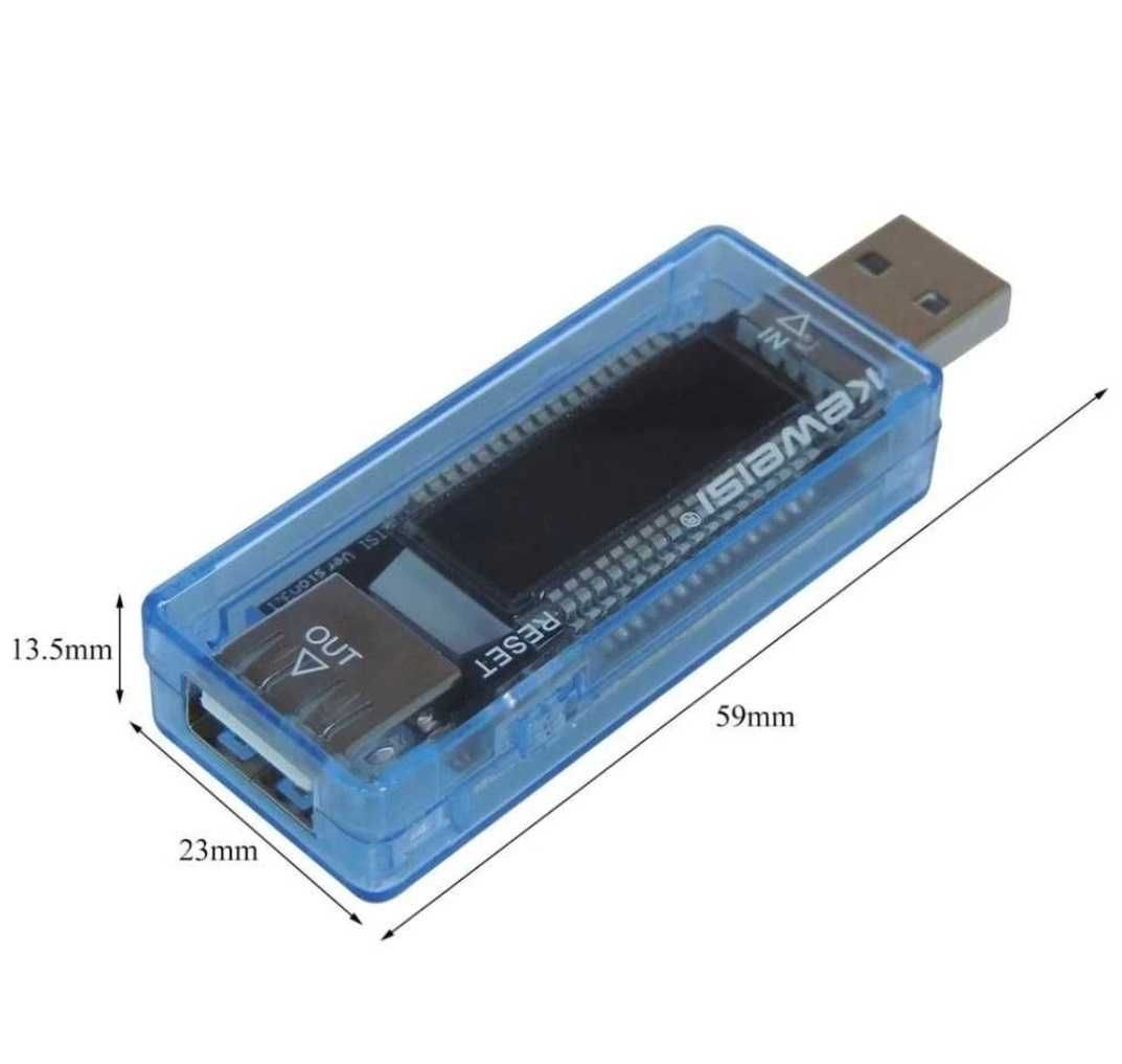 Usb kws v20 USB тестер ємності акумулятора амперметр вольтметр ватметр