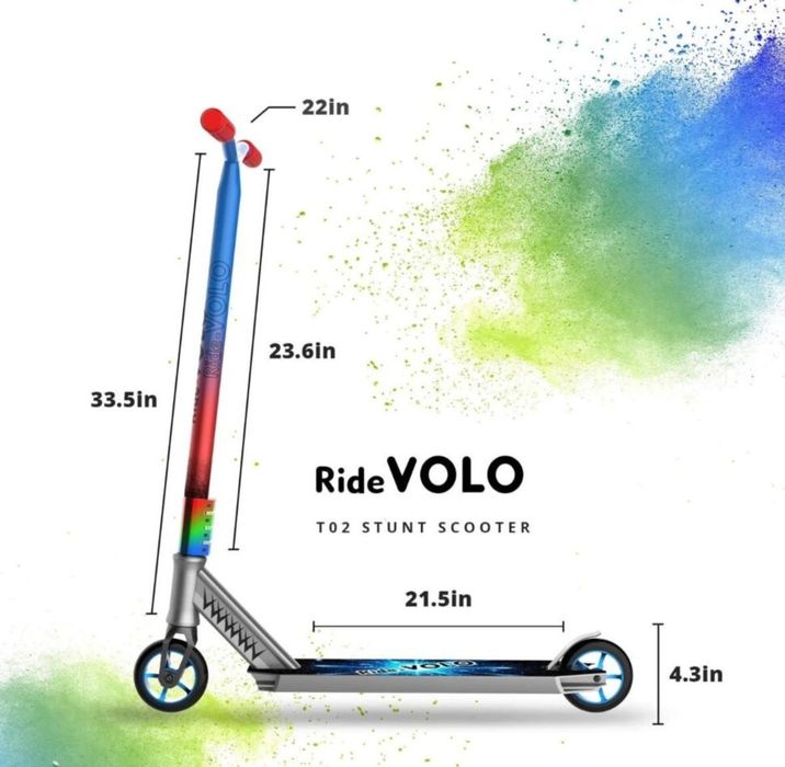 Трюковый самокат Maraton Ride Volo Silver T02