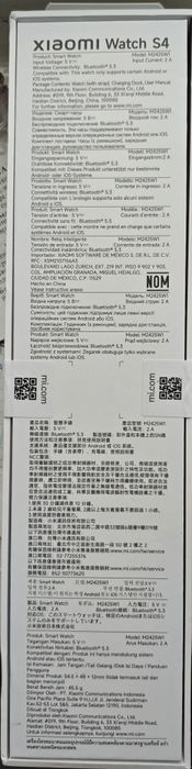 Смарт-годинник Xiaomi watch s4 Global Black