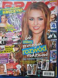 Bravo Nr 24/2010 front Miley Cyrus, komplet plakatów