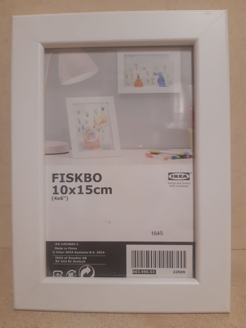 Nowa ramka na zdjęcia FISKBO IKEA 10X15 biała