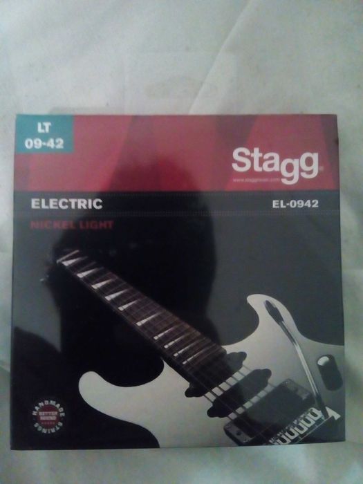 Conjunto de Cordas Amola ou Stagg, Guitarra Electrica, 009mm ou 010mm