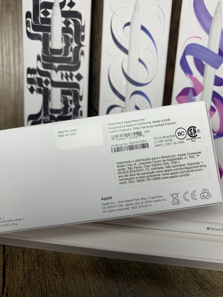 Apple Pencil PRO Original A2538 Стилус для Ipad Pro M4 Air M2