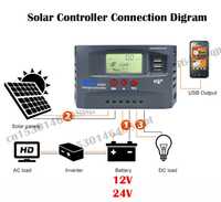 MPPT контроллер для солнечных батарей 12в/24в