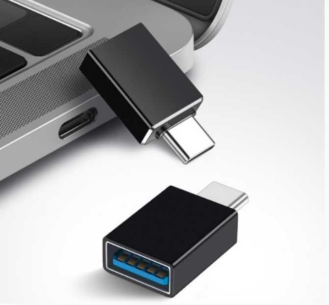 Переходник TYPE-C->OTG (USB 3.0) для подключения флешки к телефону отг