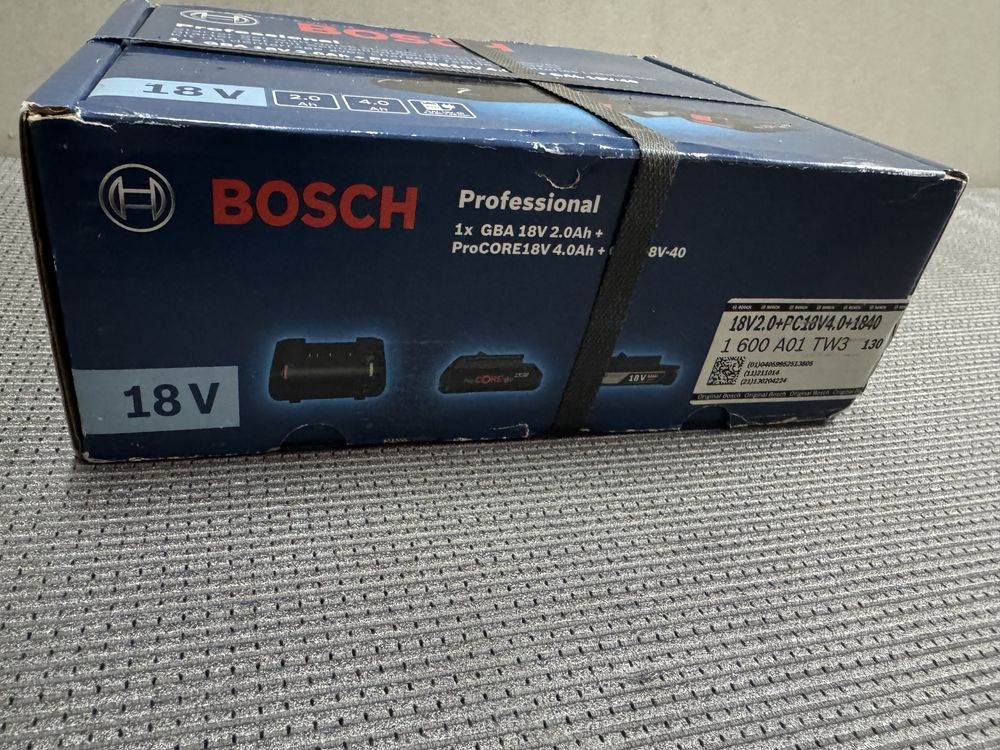 Akumulatory +ładowarka Bosch Nowy 1 x GBA 18V 2.0 Ah idealny prezent