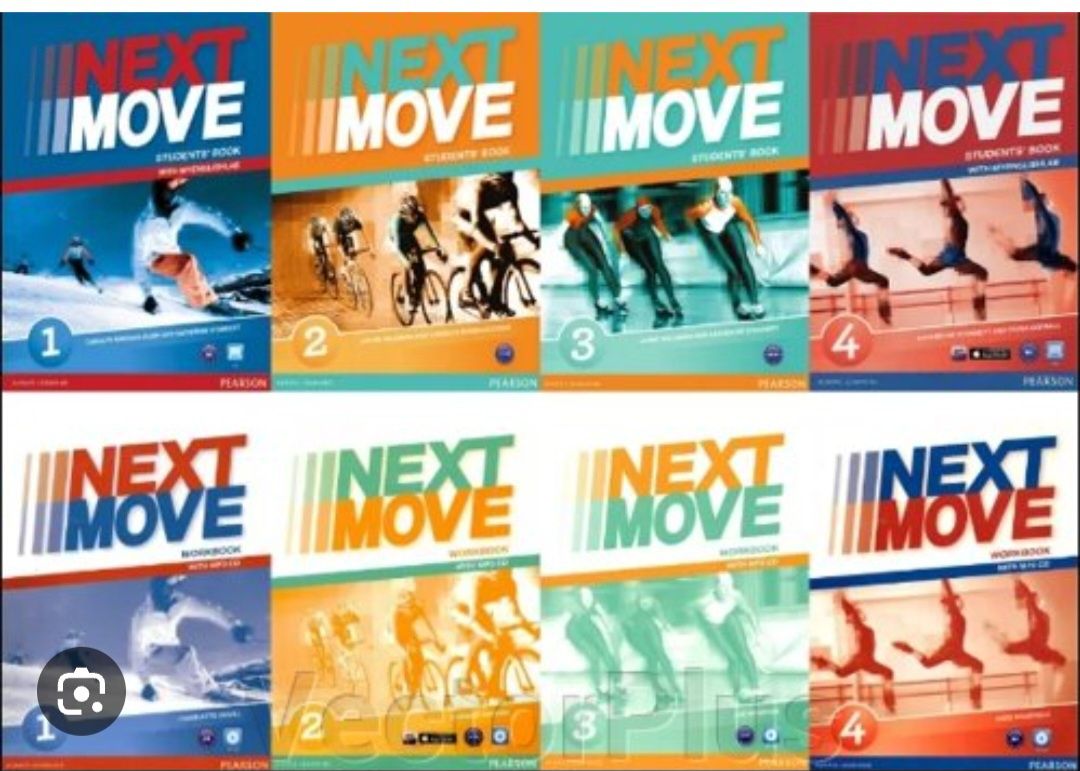 Next Move 1, 2, 3, 4 комплект: Student's Book + Workbook