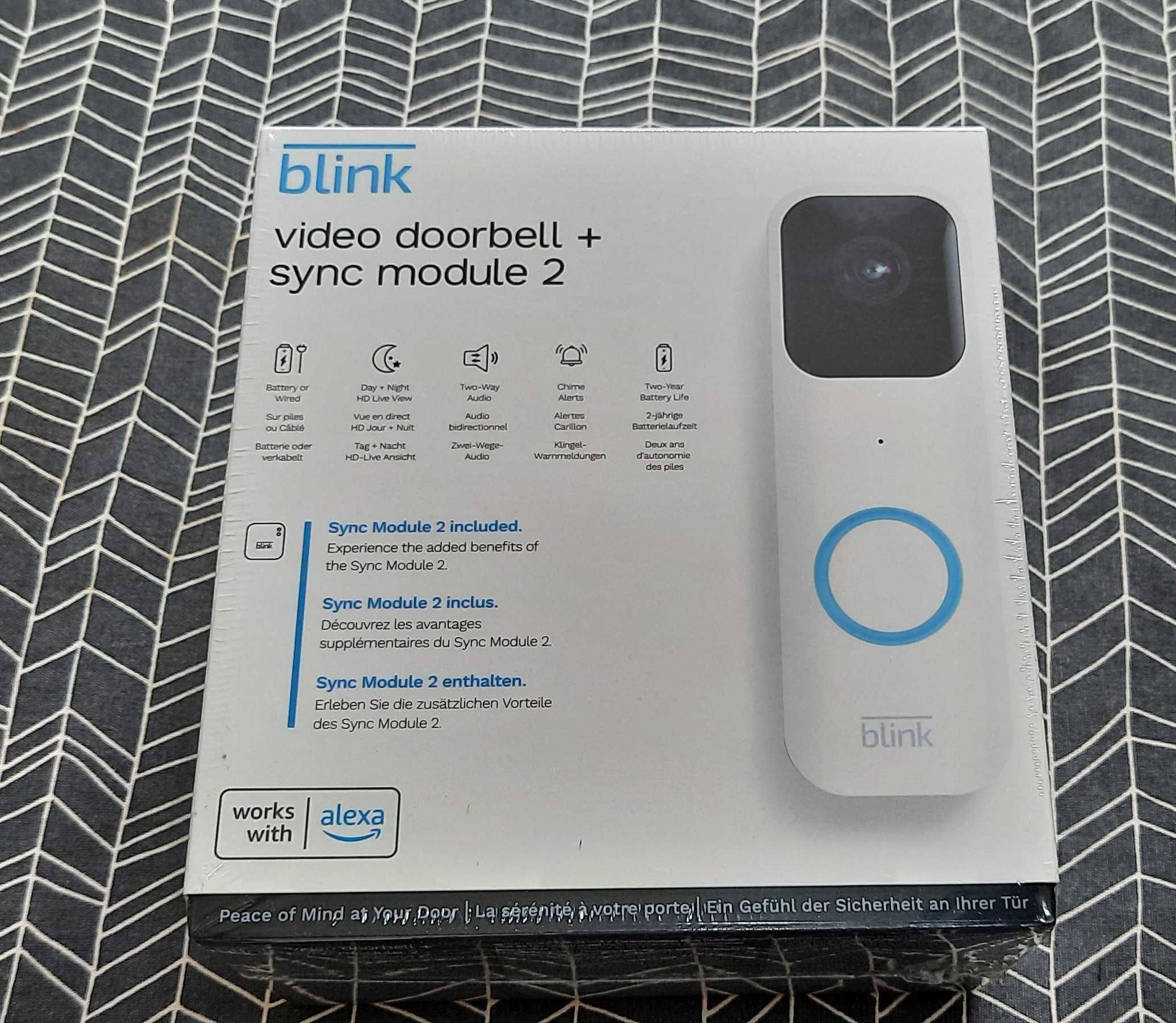 (Selado) Amazon Blink Video Doorbell + Sync Module 2