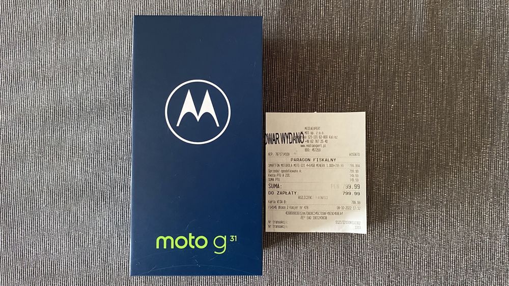 Smartfon Motorola Moto G31 gwarancja praragon