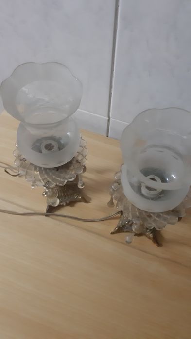 2 candeeiros de mesa ou piano,  antigos