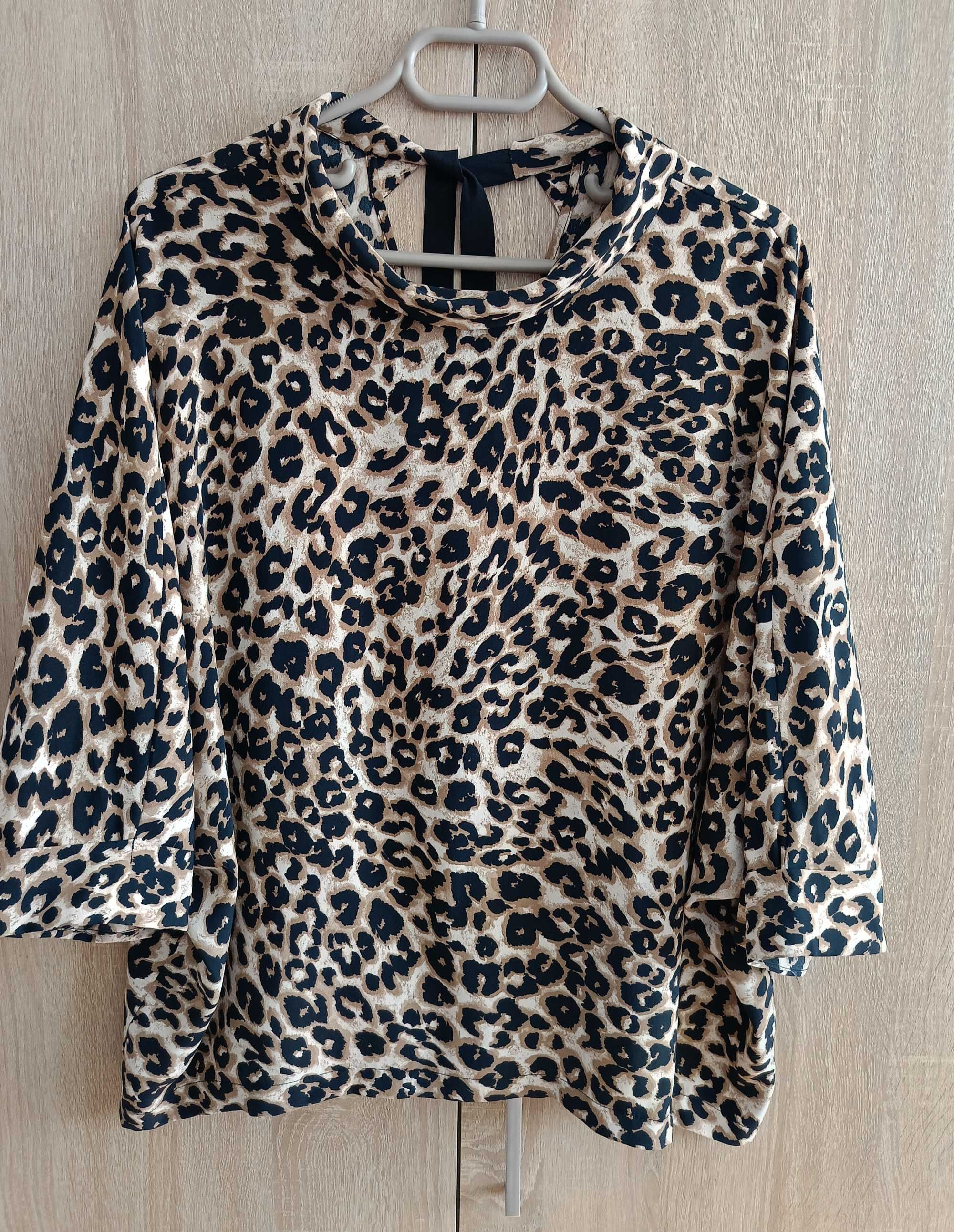 Bluzka panterka xl 42 44 46 włoska zara mohito Orsay Reserved wiązana