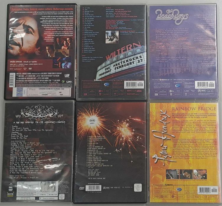 Pack nº 2 de DVD Musicais (Leonard Cohen, Jetro Tull, Aerosmith, etc)