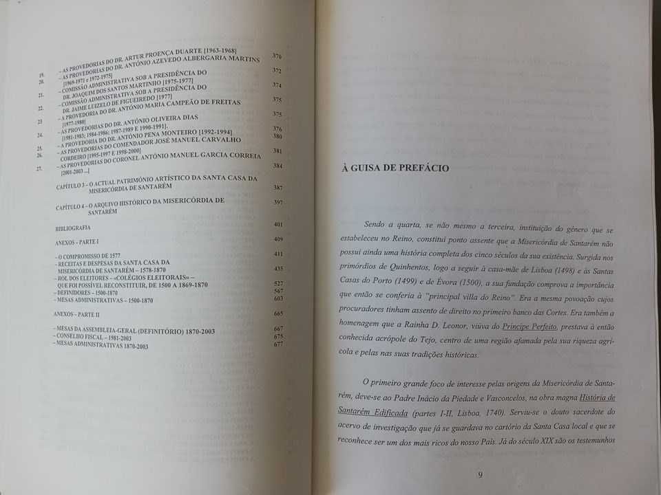 Livro "A Misericórdia de Santarém - Cinco Séculos de História