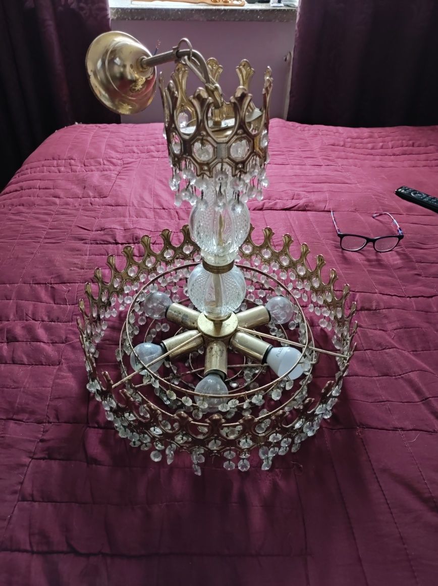 Żyrandol kryształowy korona