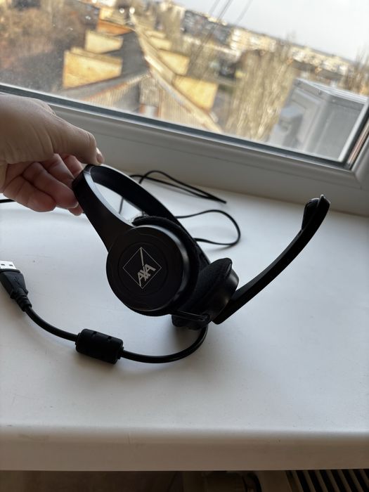 Навушники з мікрофоном для ПК/офісу/онлайн-зустрічей