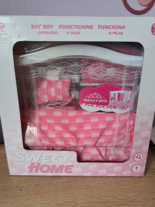 Кровать для барби  Ліжко для ляльки Спальня для кукол Барби