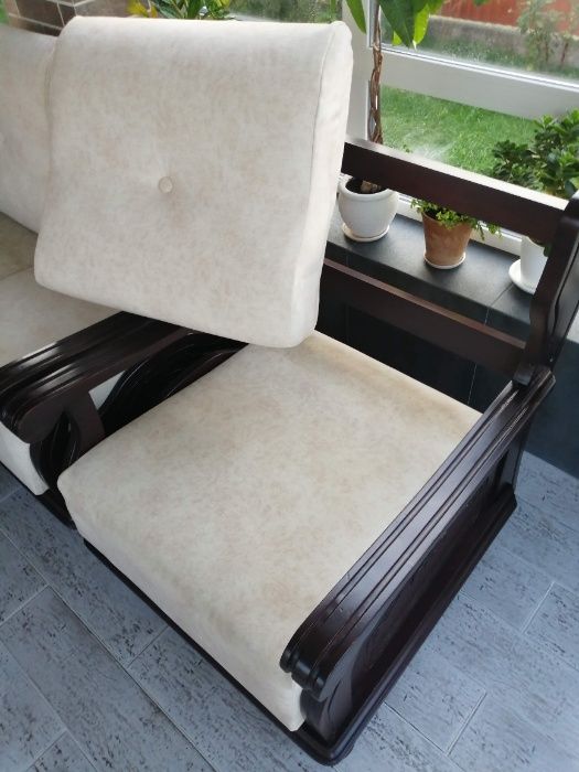 Комплект меблів: диван, стільці + стіл, не розкладні
