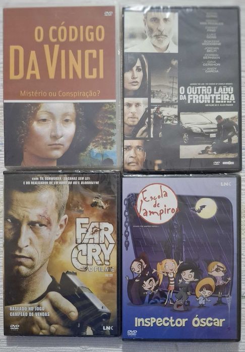(Lote 16) 4 DVDs novos e selados ( o preço indicado é por 1 DVD)