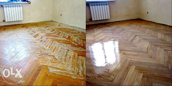 Шліфовка і циклювання паркету з повним відновленням у Києві