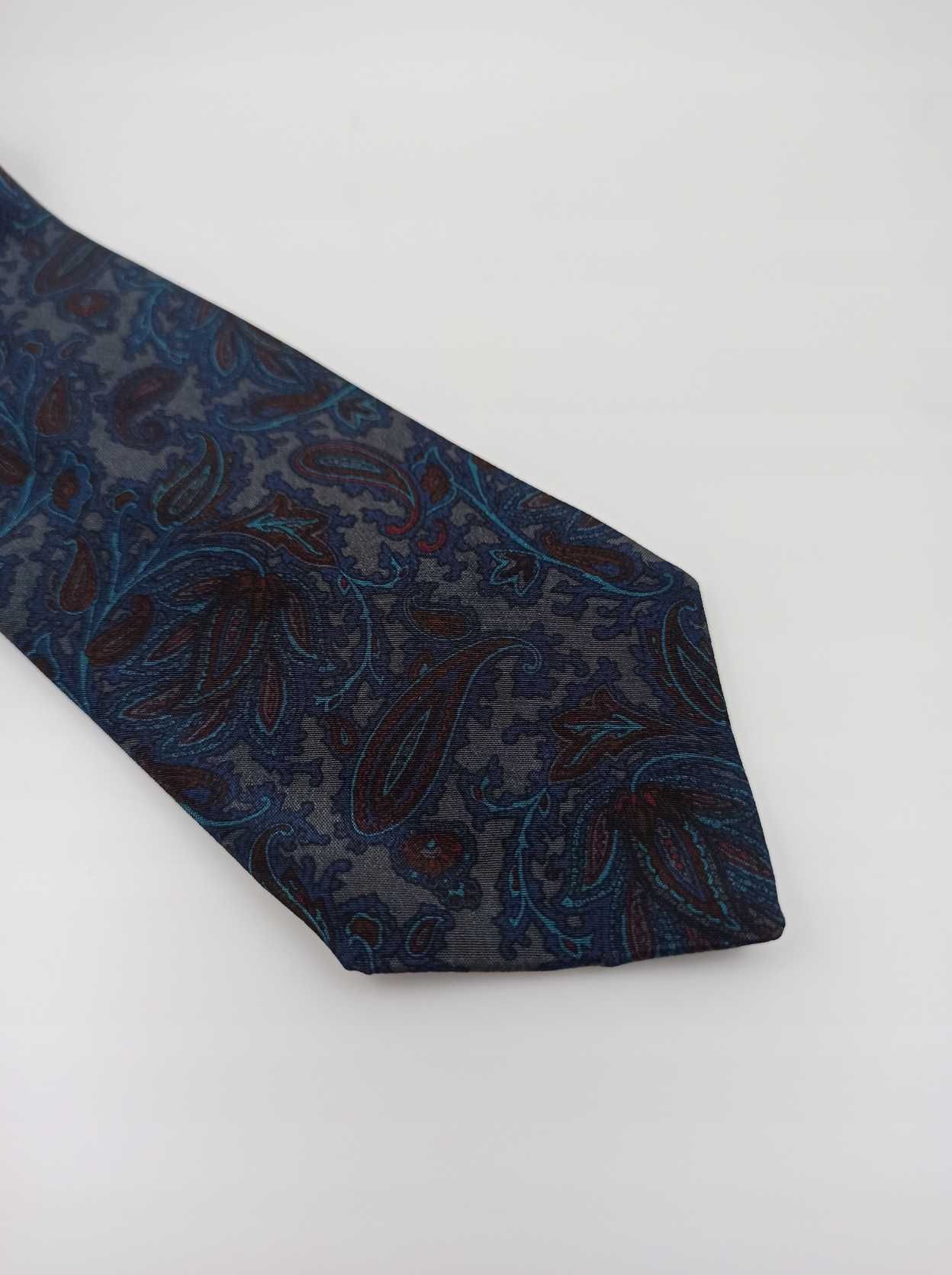 Luca Della Torre jedwabny krawat paisley