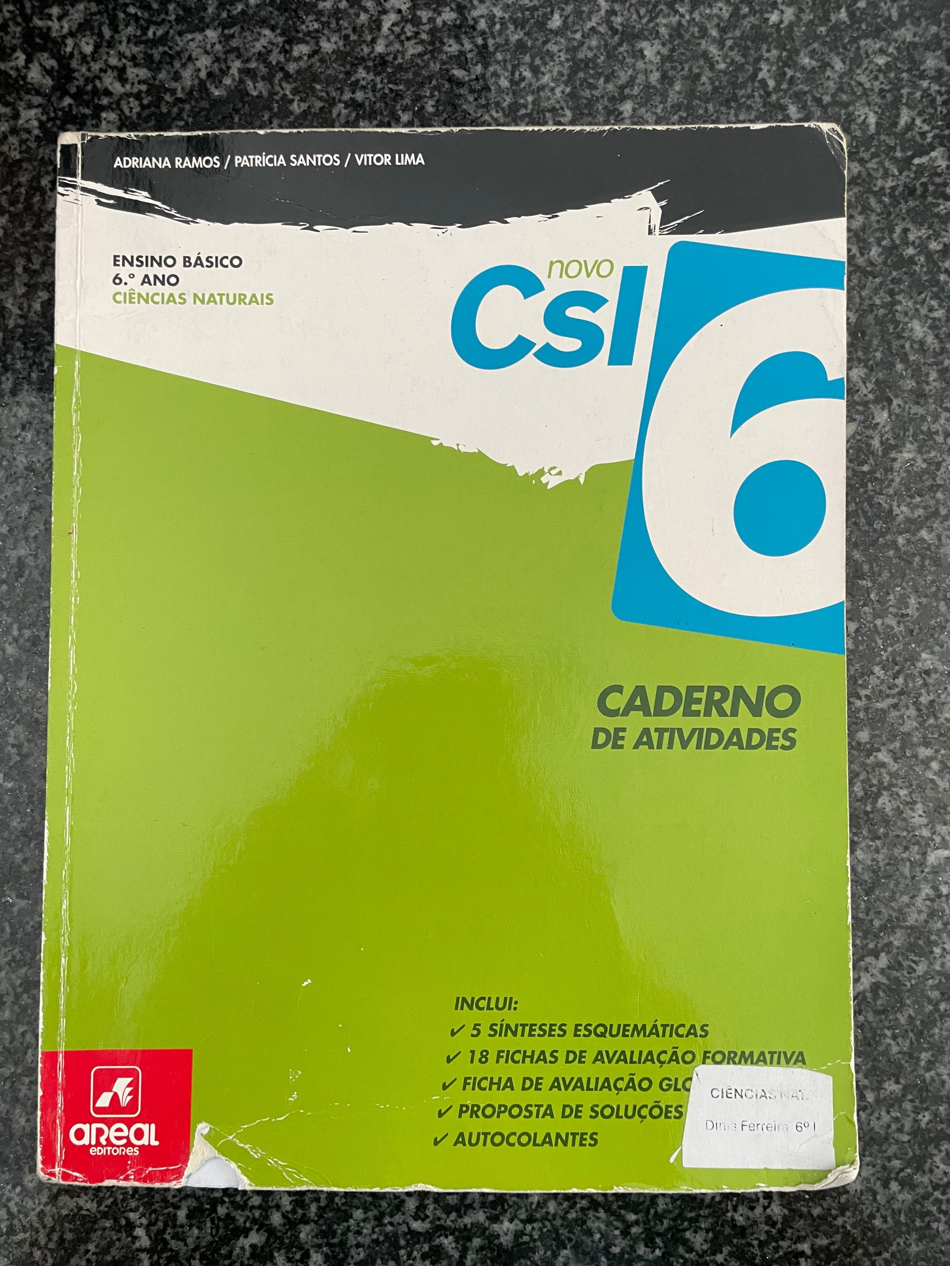 Cadernos de Atividades 6.ºano