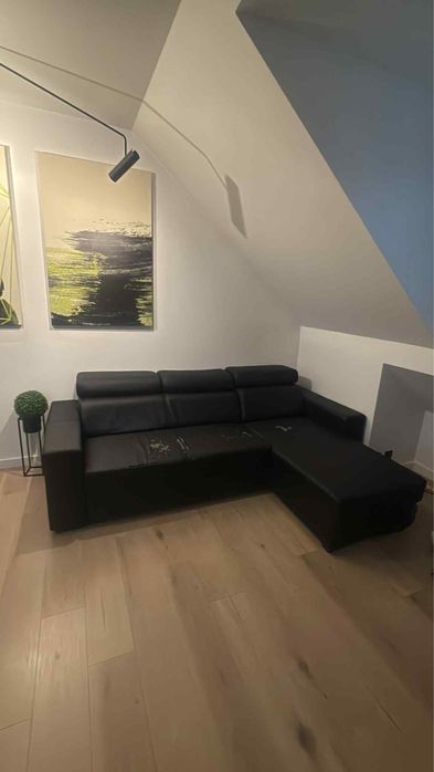 Rogowka sofa rogowa eko skora uszkodzona