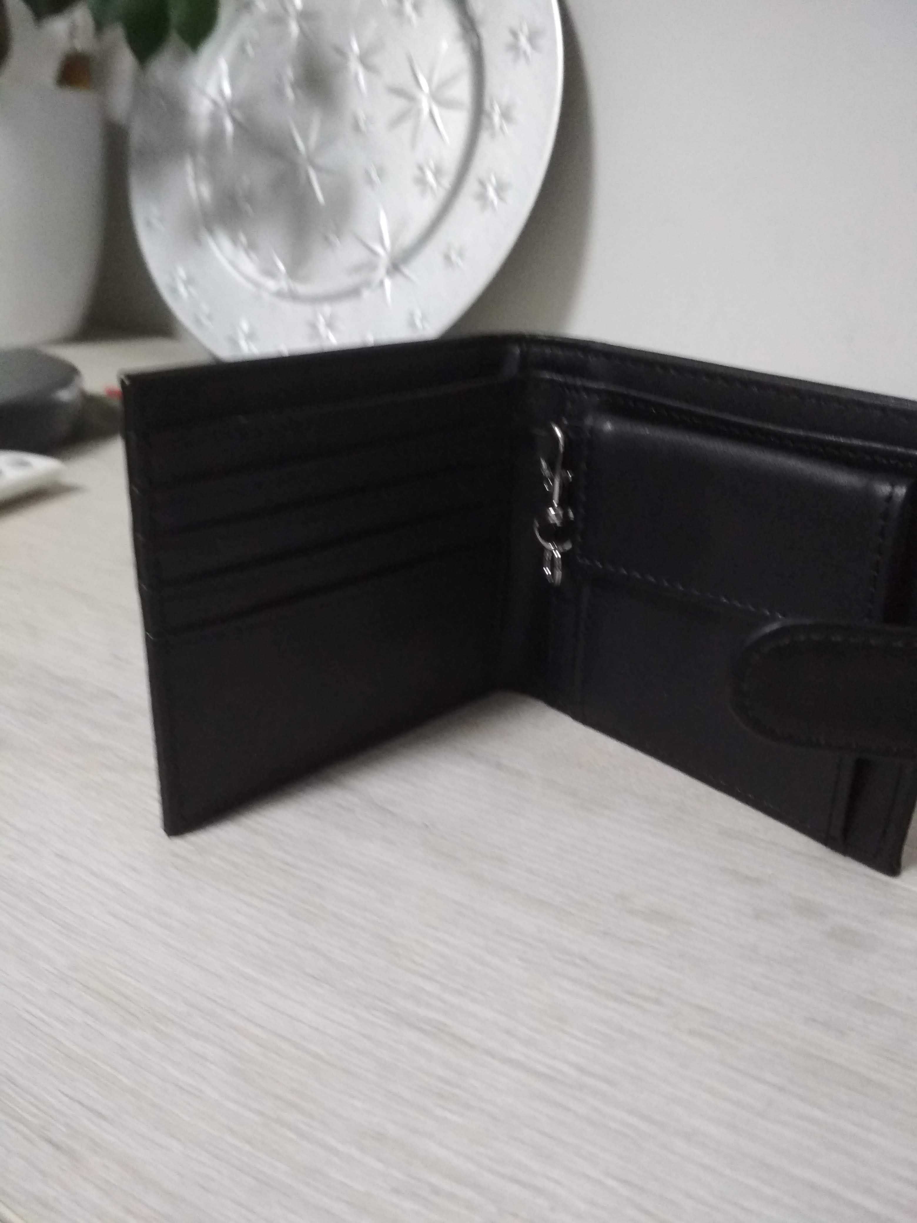 portfel męski czarny