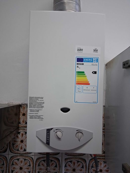 Esquentador Zeus como novo eficiência energética A