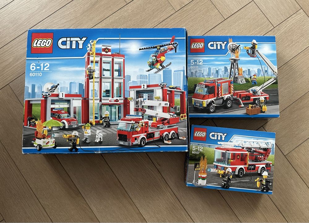 Lego City remiza strażacka, straż pożarna