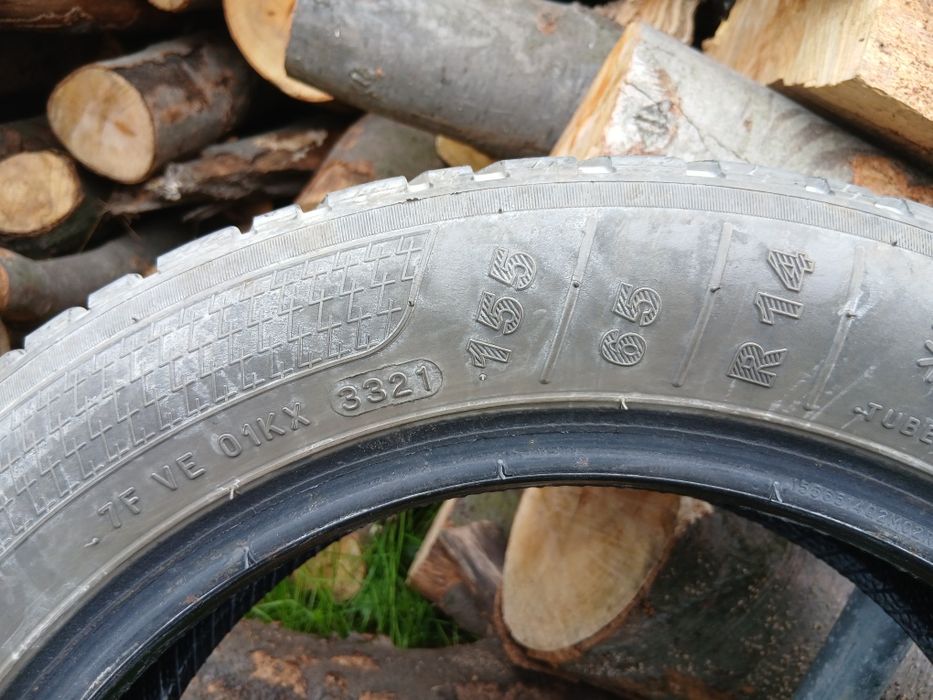 Opony Zimowe 155/65 R14 KLEBER 4 sztuki 2szt 8mm 2szt koło 4mm