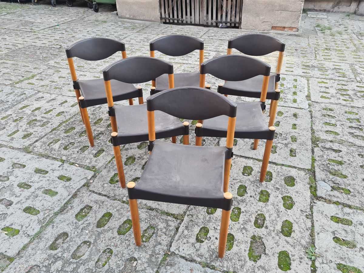 Krzesła 6 sztuka design 50 -60 lata